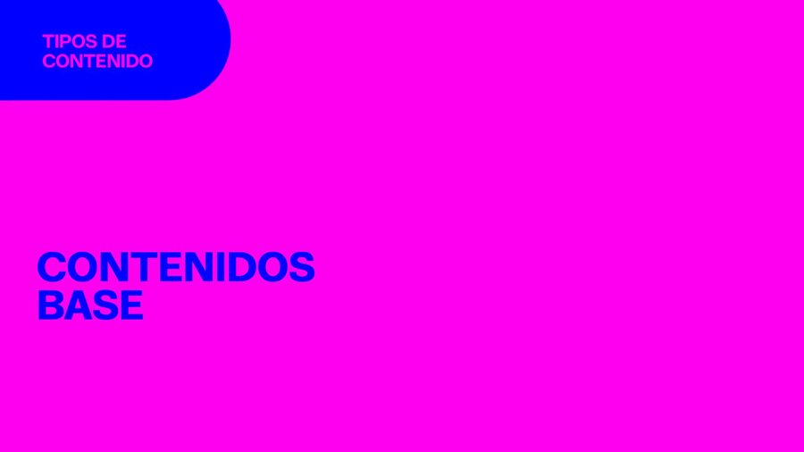 Contenidos base